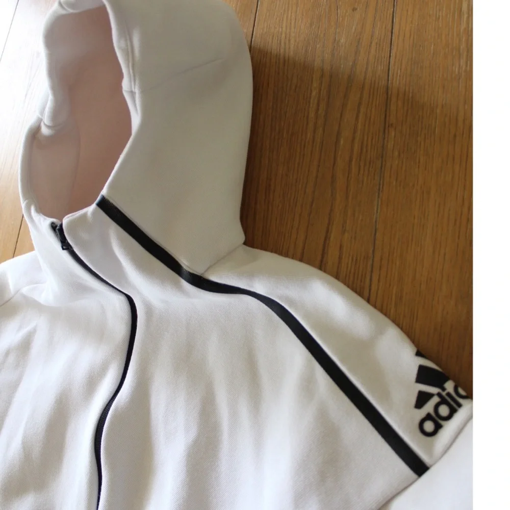 Adidas Thick ZNE Zip Up Hoodie Women’s Small Preowned - Picture 5 of 8